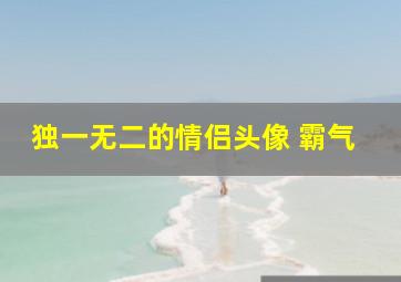 独一无二的情侣头像 霸气